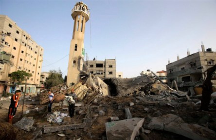 Palestinian-mosque-Israeli-airstrike